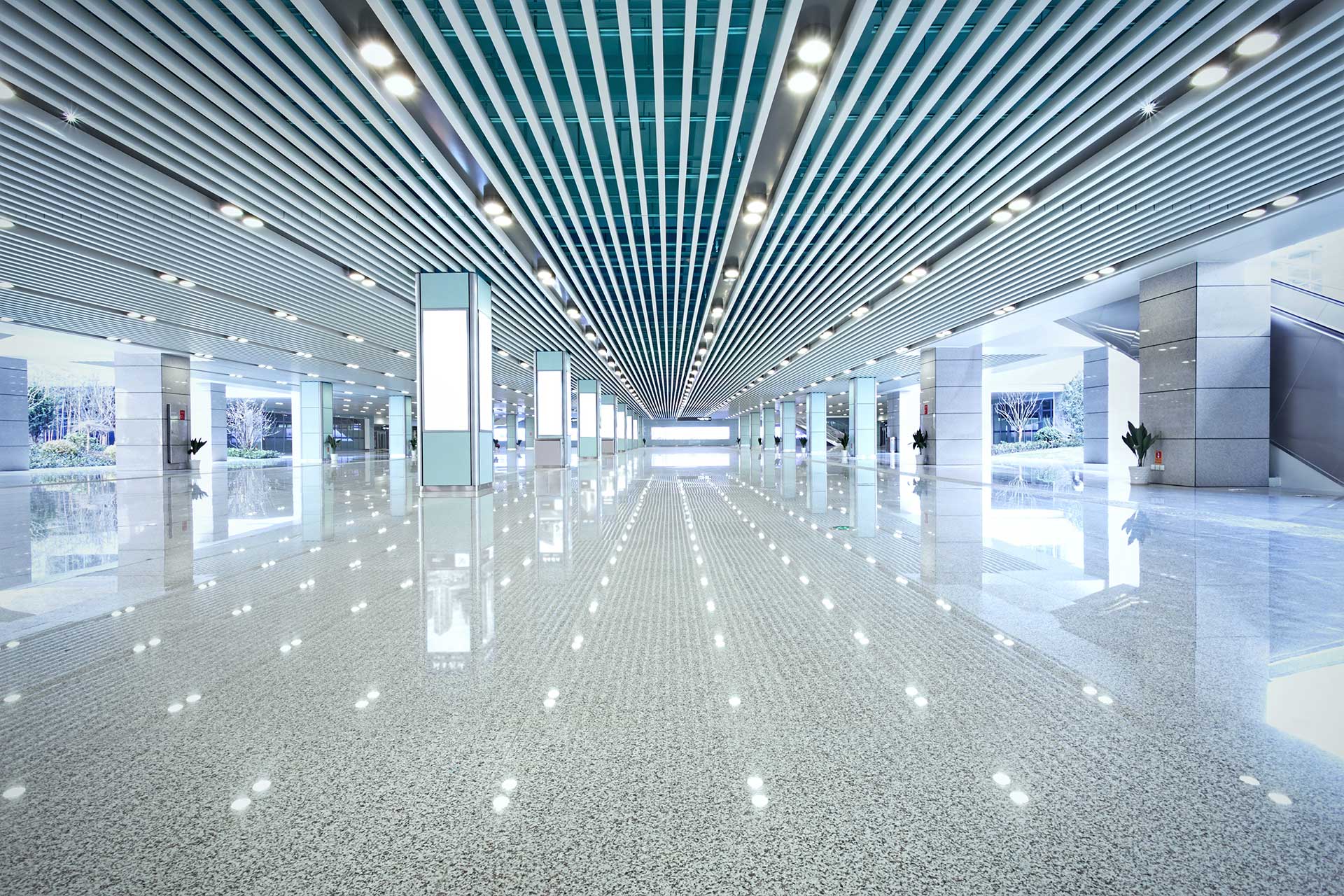 wide interior space